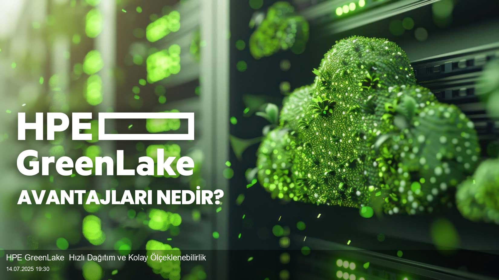 HPE GreenLake  Hızlı Dağıtım ve Kolay Ölçeklenebilirlik